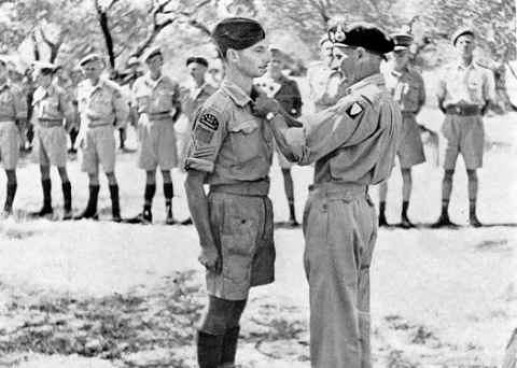 Gen. Montgomery decorates Sgt. Fortman - 23rd August, 1943 – Sicily
